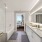 Spacious tub with subway tiling