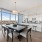 Dining room and kitchen inside Charlotte apartment