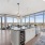 Wine fridge under kitchen island